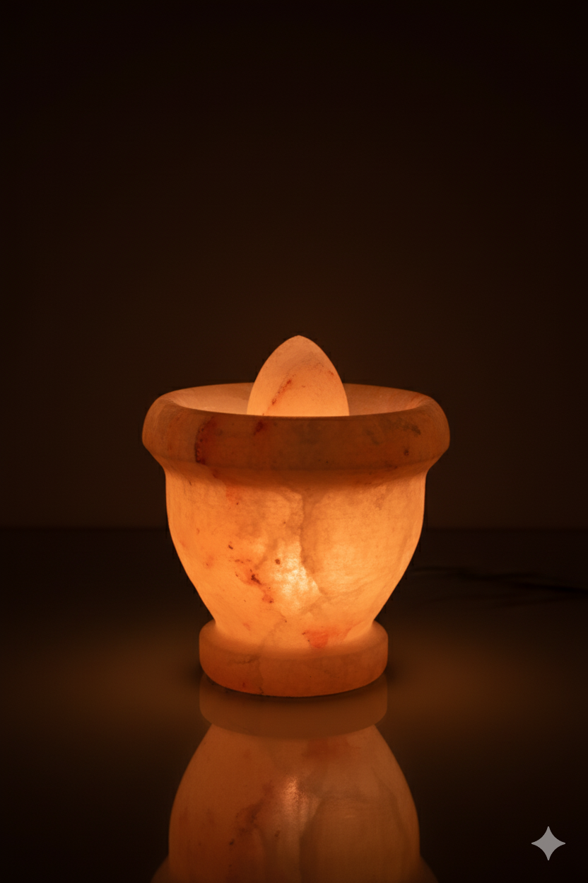 Mortar & Pestle Shaped Lamp